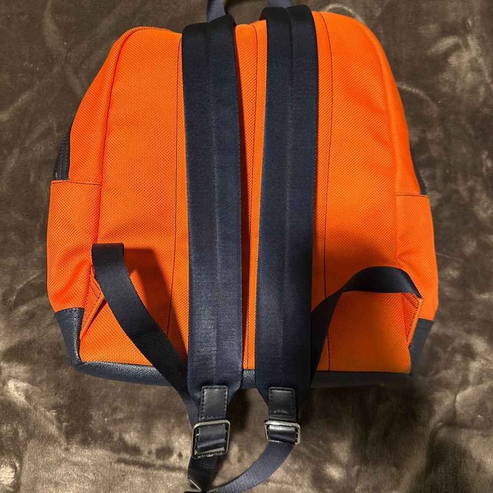Michael Kors Orange and Black Backpack - Picture 9 of 10